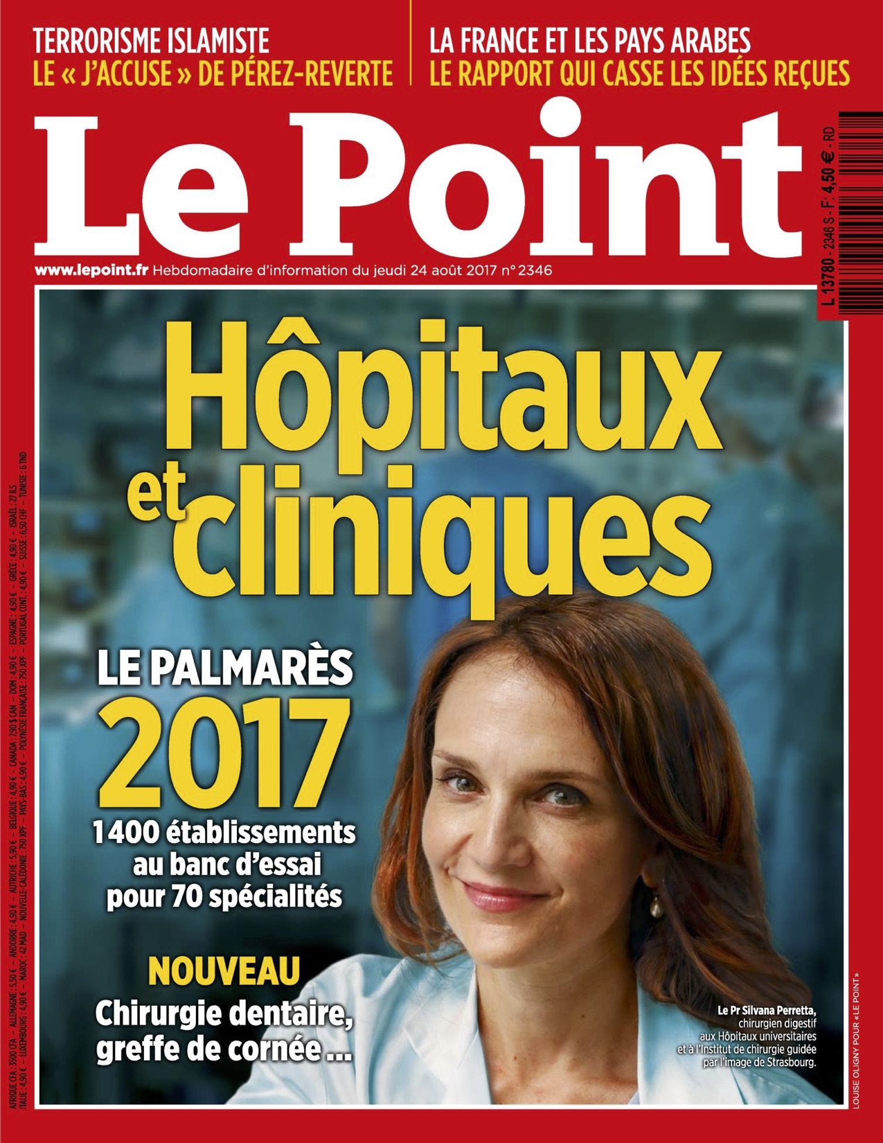Le Point, Palmarès 2017, Classement, Chirurgie, Pied, Cheville, Hallux Valgus, Prothèse de cheville